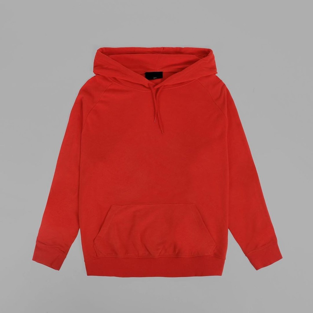 red pullover hoodie