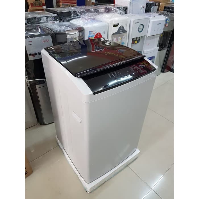 Mesin Cuci 1 Tabung Sharp ESG 876 P GY 7KG Quick Wash Zero Pressure