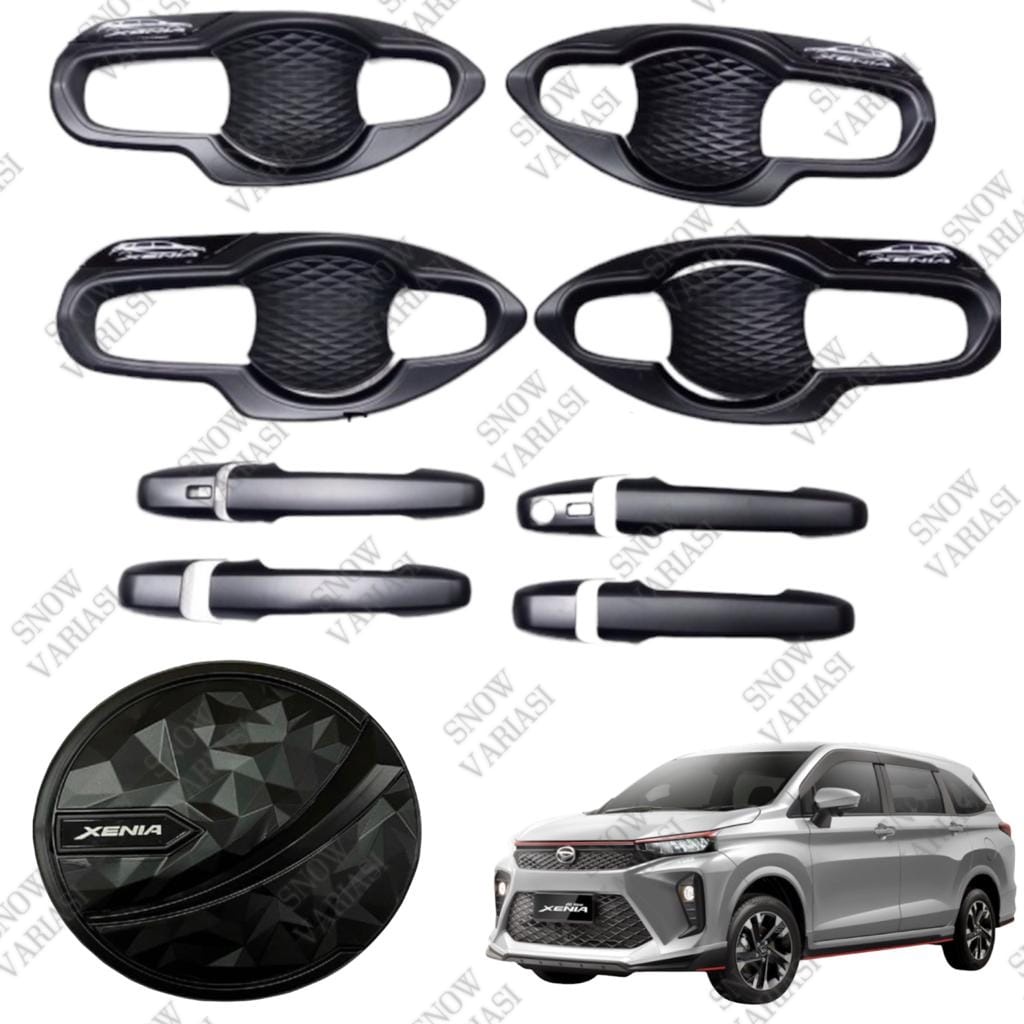 Paket Outer Handle Tank Cover Avanza Xenia Veloz 2022 2023 2024 UP Hitam