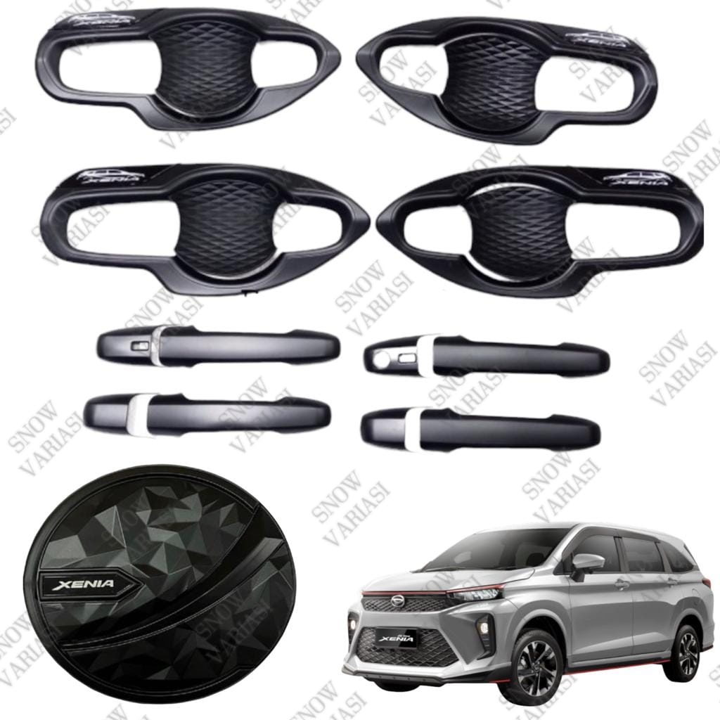 Paket Outer Handle Tank Cover Avanza Xenia Veloz 2022 2023 2024 UP Hitam