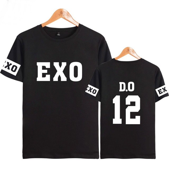 kaos exo baju exo tshirt exo member exo lengan