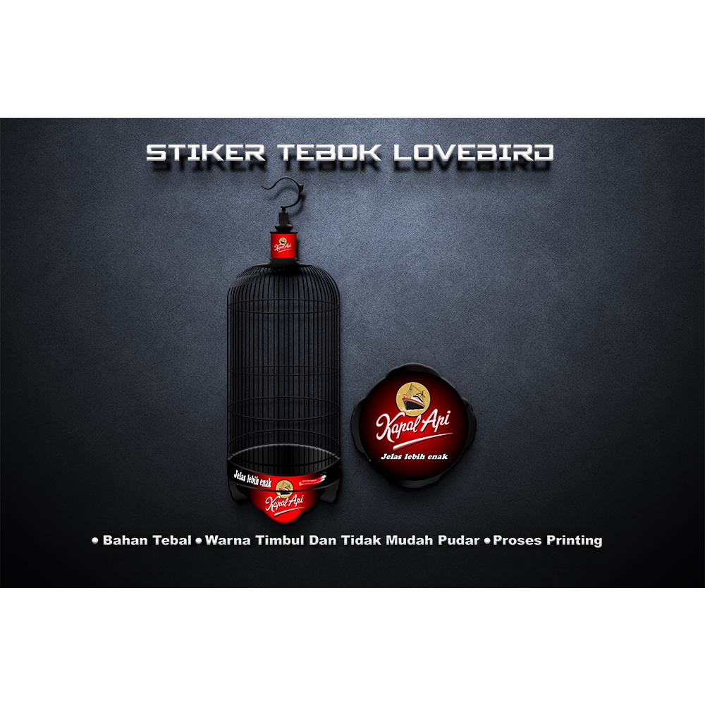 STIKER TEBOK LOVEBIRD MURAH
