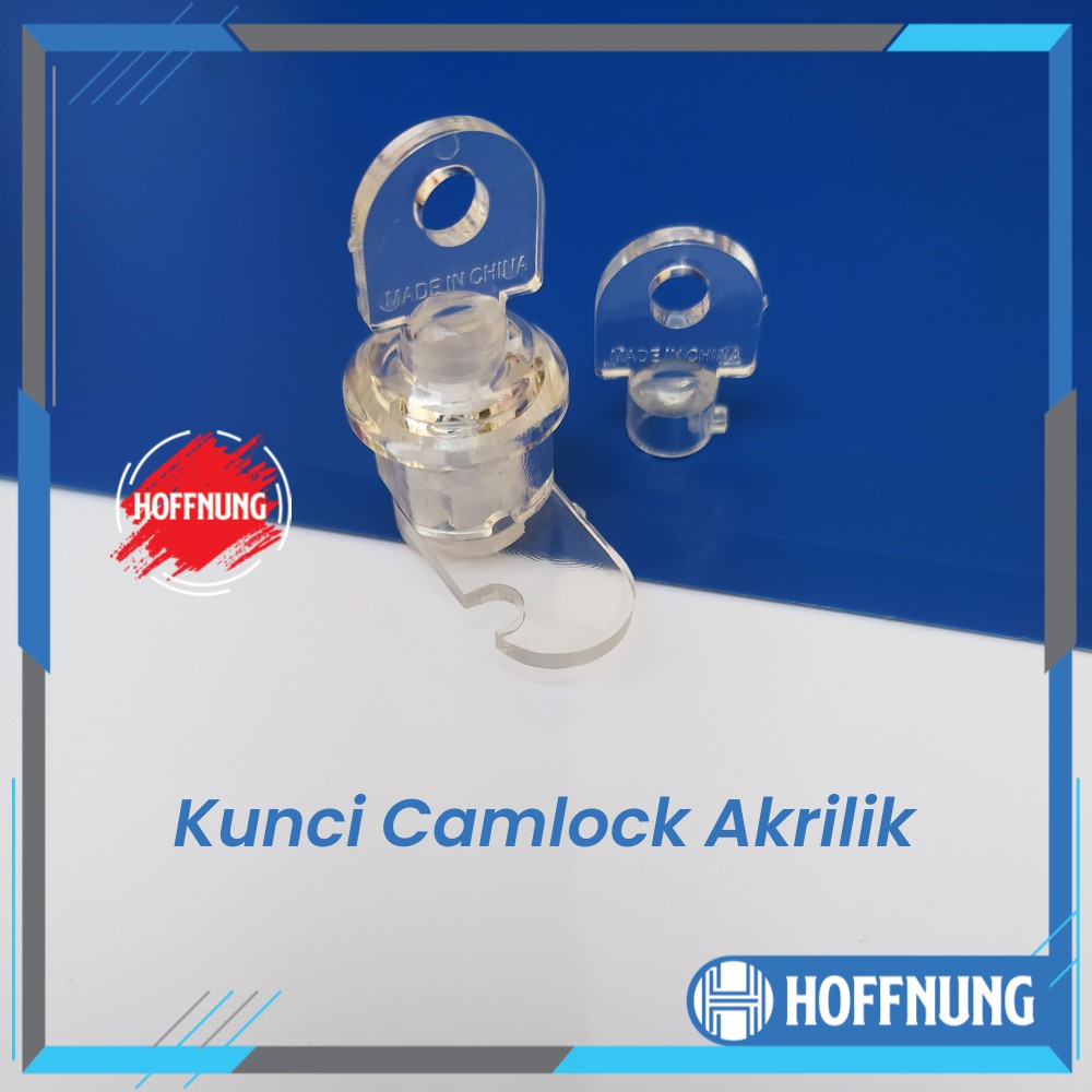 Kunci Transparan Akrilik Camlock Acrylic Gembok Bening Lock Acrylic Overpal Latch Box