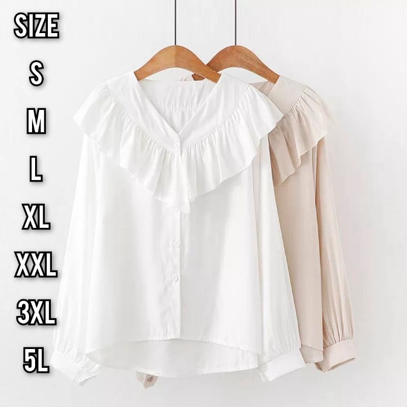 Taxel Blouse - Ukuran S M L  XL XXL 3XL 4XL/5L- Baju Jumbo - Blouse Big Size - Atasan Jumbo - Blouse Jumbo