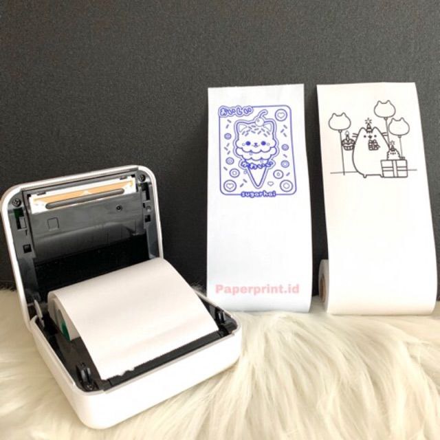 

Kertas Sticker A6 Thermal - Black / Blue / Pink Print Peripage Paperang
