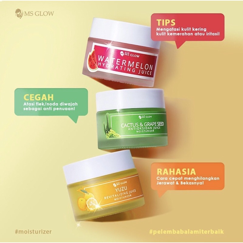 MOISTURIZER MS GLOW(pelembab terbaik kulitmu)