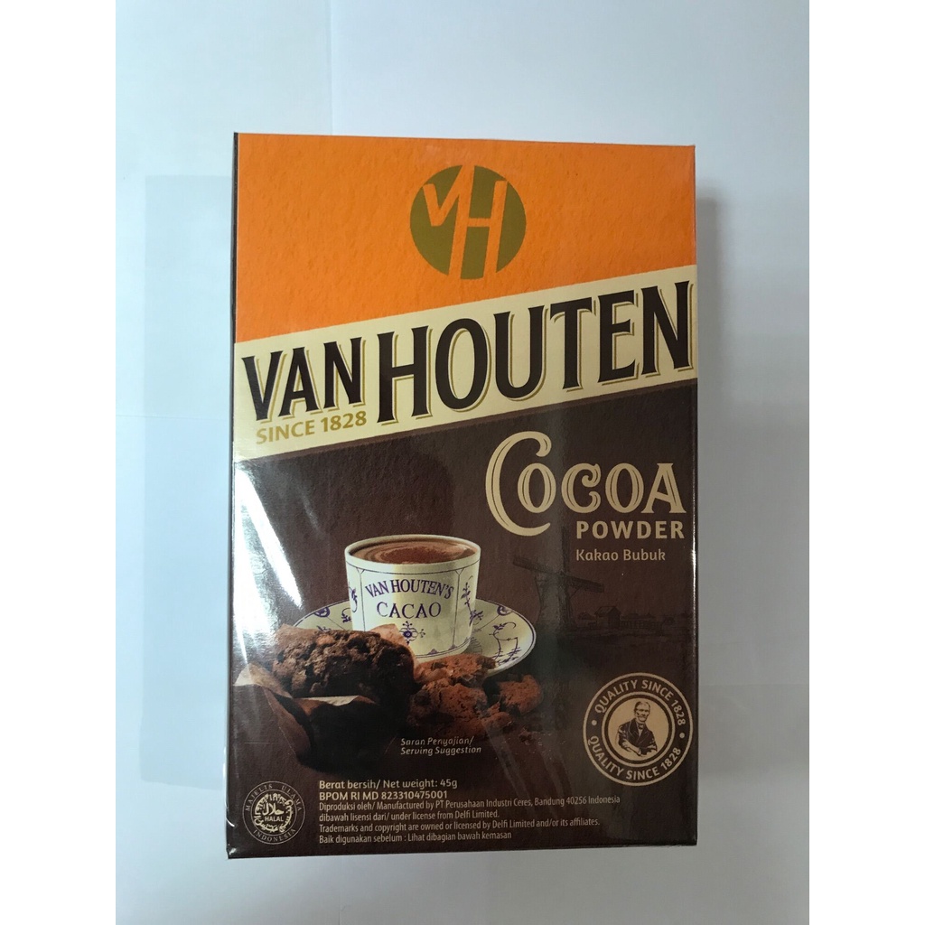 Cokelat Bubuk - Cocoa Powder Van Houten 45gr