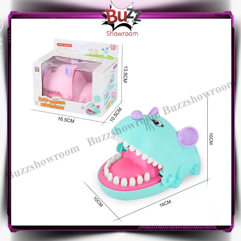 Hippo Mouse Dentist Game Toys - Mainan Anak Gigi Kuda Nil Tikus Toy