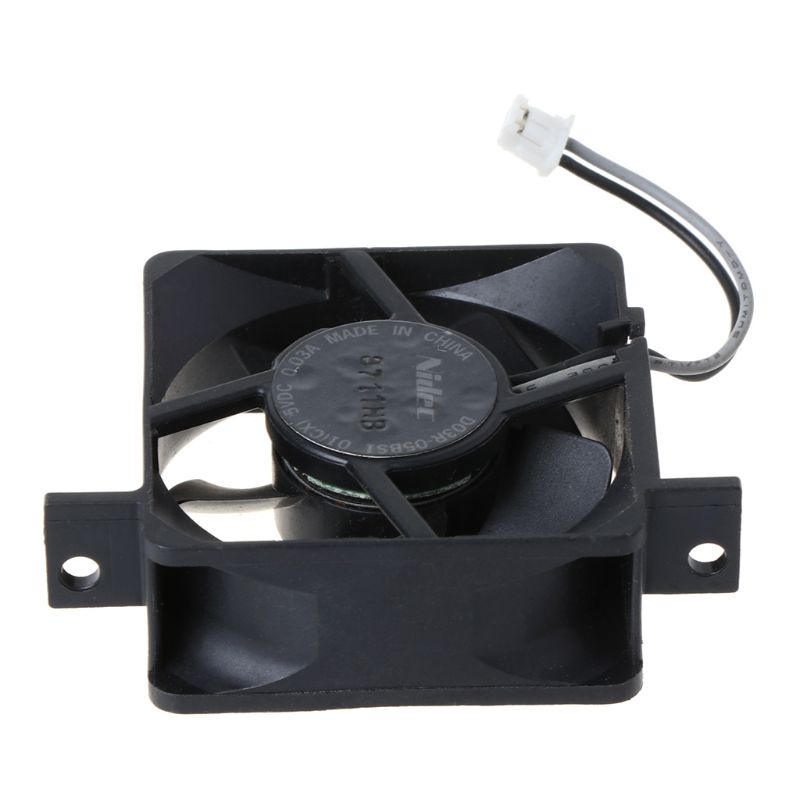 btsg 1PC Black Built-in Cooling Fan Cooler for Nintend for Wii Console Replacement Parts Accessories