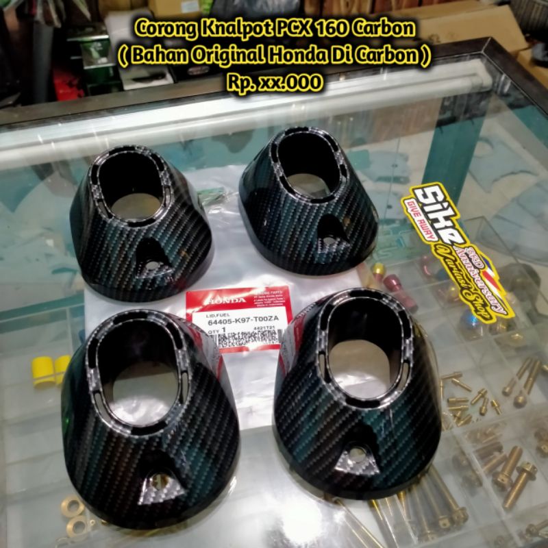 Corong Knalpot Pcx 160 Vario 160 Bahan Ori Di Carbon
