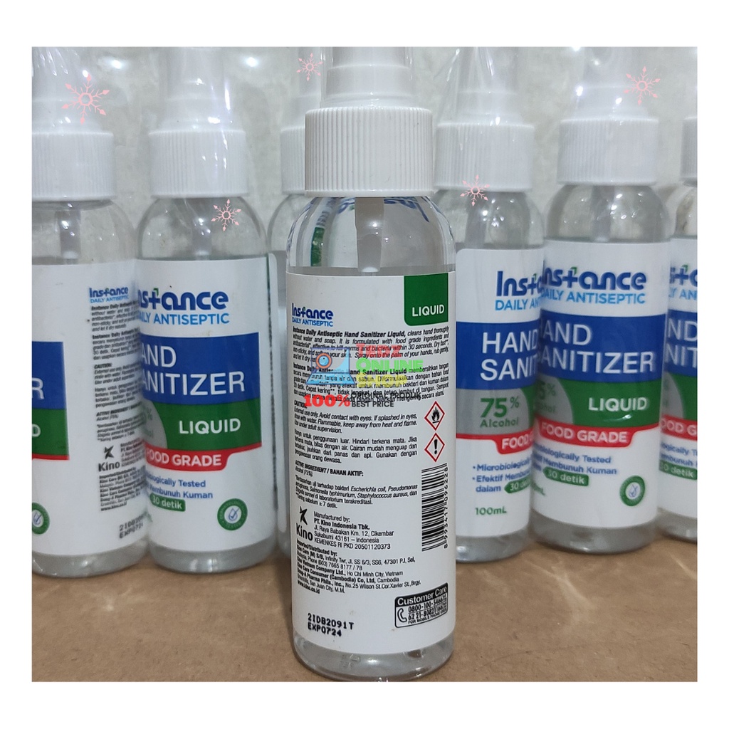 Instance Spray 100ml  Cair Food Grade