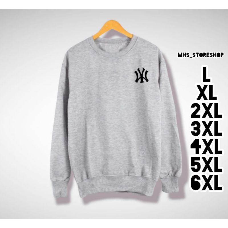 switersweter Crewneck LOGO  BIG SIZE L-XL-2XL-3XL-4XL-5XL-6XL JUMBO Special baru