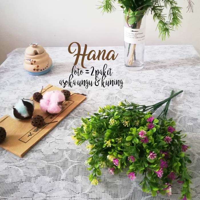 Bunga asoka mini artificial/bunga plastik/asoka plastik-2