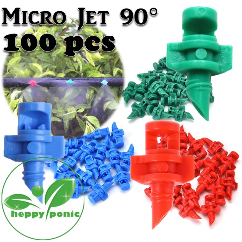 Micro Jet 100 pcs / Sprayer Aeroponik - Sprinkler Micro Sprayer - Sprinkler Kebun
