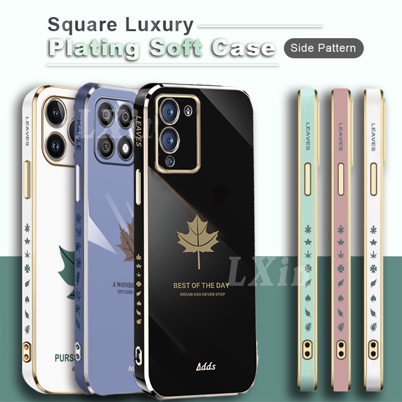 Casing Silikon Infinix Hot 30i Zero 5G 2023 Note 12 G96 Hot 20S Note 12 Note 11 Infinix Hot 11 Play 10play Hot11S NFC Hot10i Hot10s Note 10 Pro Smart 5 Smart6 Motif Daun Maple