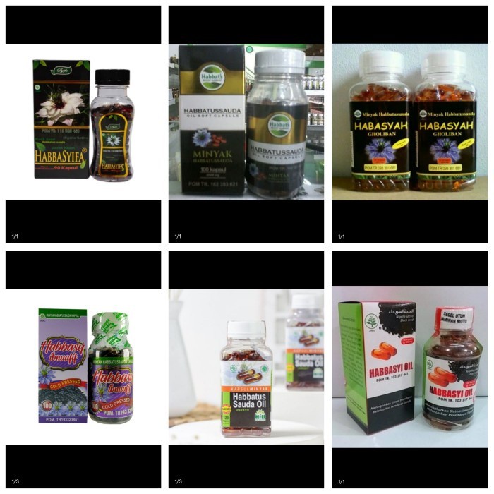 Habbatussauda Oil Hiu 120 Kapsul Habbasyi Oil Niaga Utama 100 Kapsul - Sauda Oil Hiu