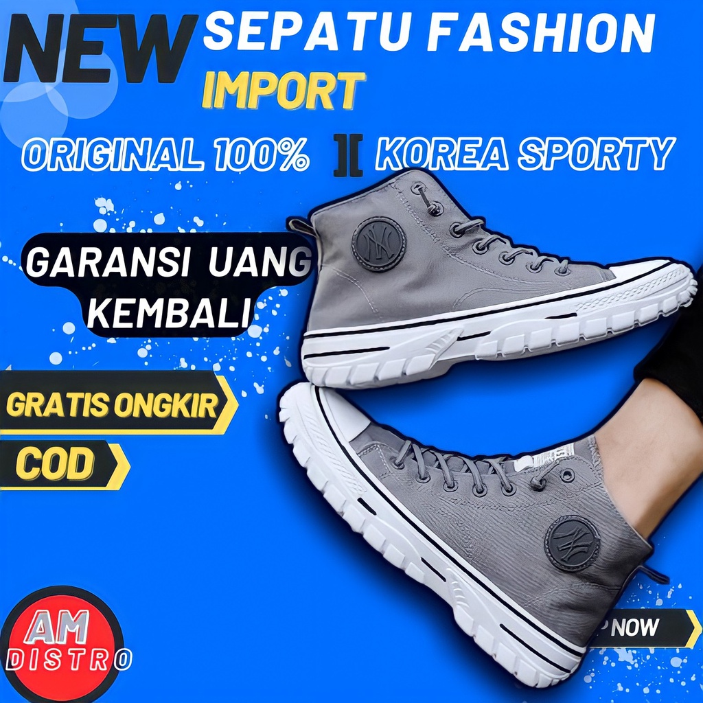 A-5 sepatu spatu sneakers snakers pria import all star alstar original aerostreet pria warrior wario