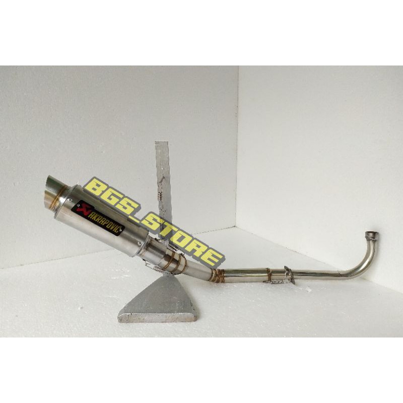 Knalpot AKRAPOVIC kolong buat Supra X 125 . Supra fit . karisma . Blade . Revo dll