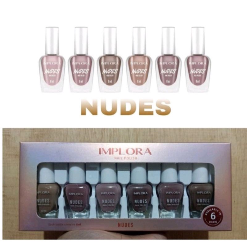 Per Pack Nail Polish Implora||Kutek Implora isi 6 pcs||Kutek Kuku