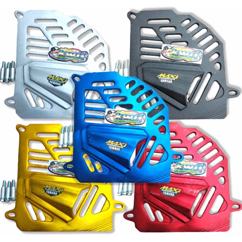 Tutup cover radiator cnc NMAX N max nmax old nmax new aerox lexi MAXI almunium cnc plus baut boshing