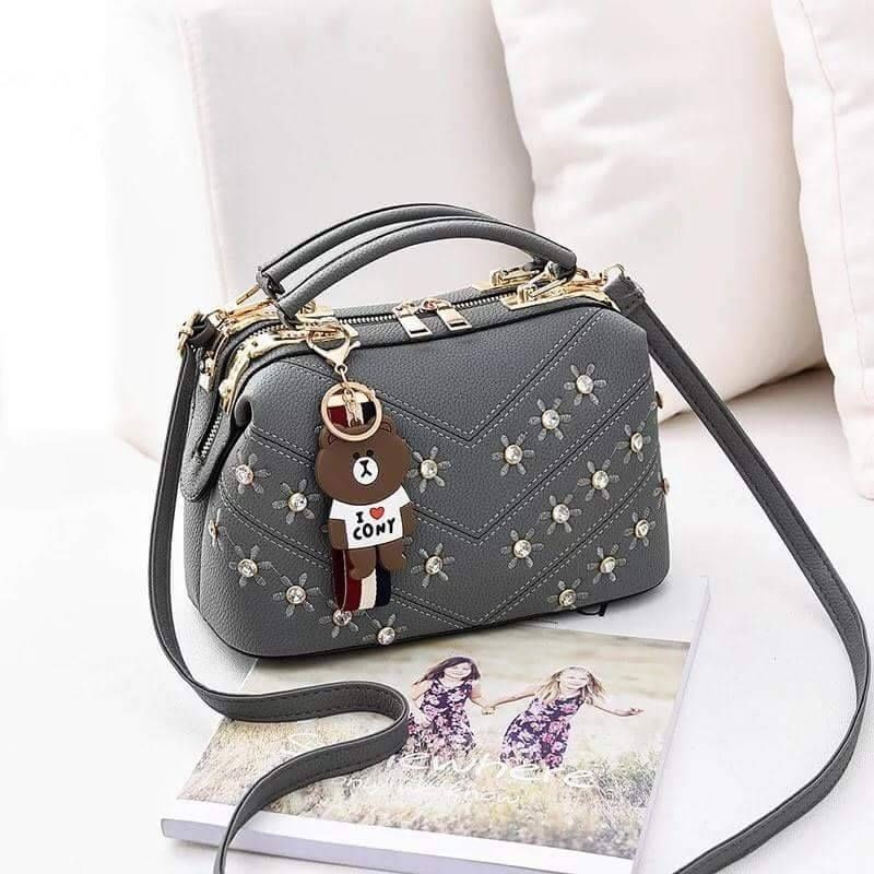 BQ 2065 Risce Tas selempang GANTUNGAN BROWN doktor wanita cewek perempuan LT 1325 GI GI 98726 El 385