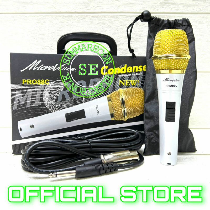 mic kabel condenser micro voice pro 88c microphone condenser