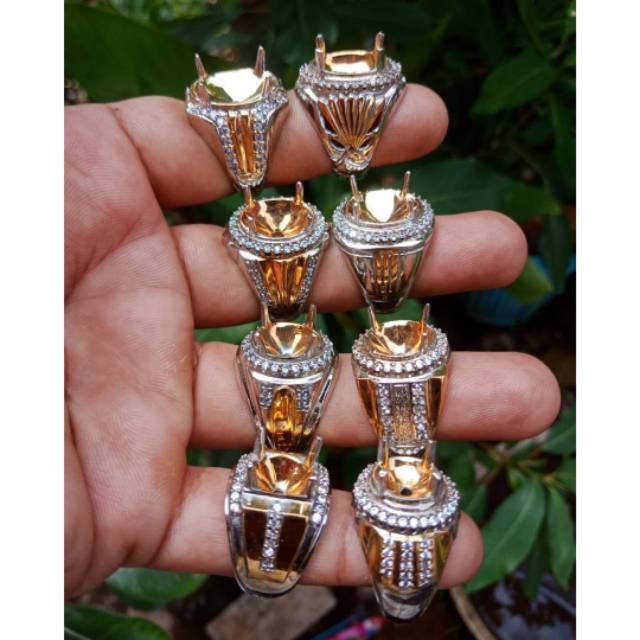 (HARGA PERKODI) GROSIR RING / EMBAN AKIK ALPAKA STONE CASTING ZIRCON LIMITED