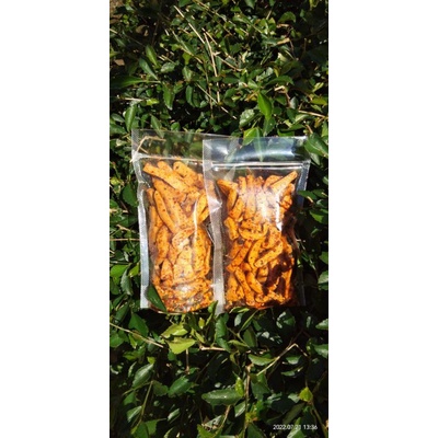 

paket hemat basreng daun jeruk extra pedas beli 5 geratis 1isian 50 gram