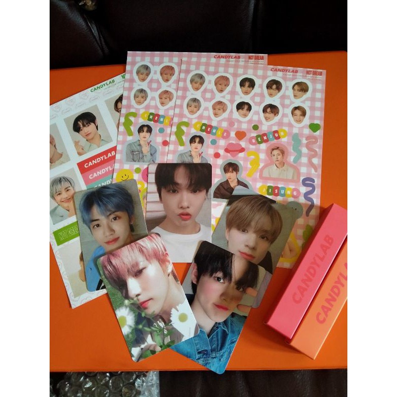 candylab lip color shade my fav nct dream photocard postcard nomin Jaemin renjun jeno chenle jisung