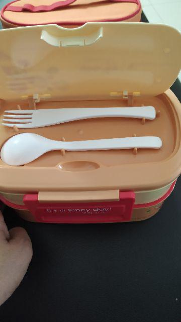 Tempat Makan Praktis Yooye 591 Orange & Green