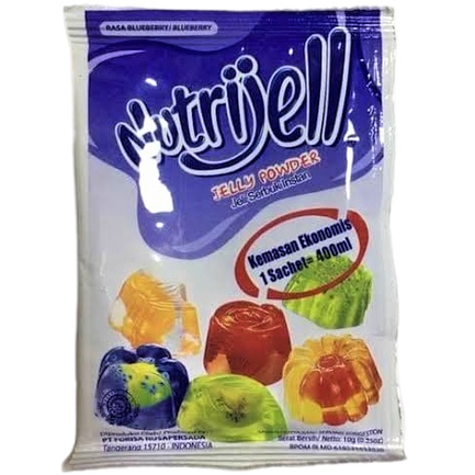 

[Eko] Nutrijell Rasa Blueberry 10gr Agar Nutrijel Bluberi Jelly Powder