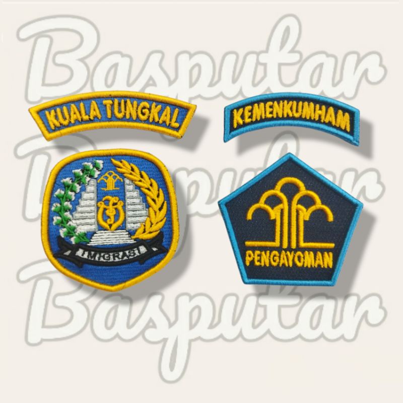 Jual Atribut Imigrasi Pdh Bordir Timbul Biasa Kemenkumham