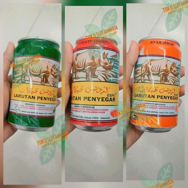 

Larutan Penyegar Cap Badan Kaleng Rasa jambu / Strawberry / Jeruk