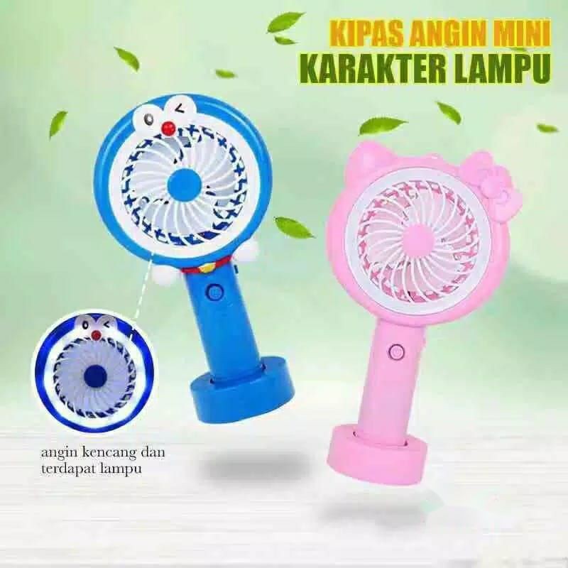 kipas angin portable/  Doraemon kipas angin usb/ kipas karakter+lampu doraemon