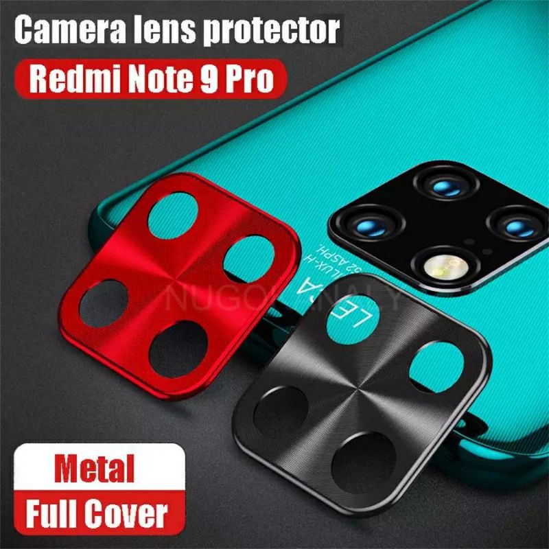 Ring Metal Pelindung Kamera Xiaomi Redmi Note 9 / 9 Pro Lens Protector Premium