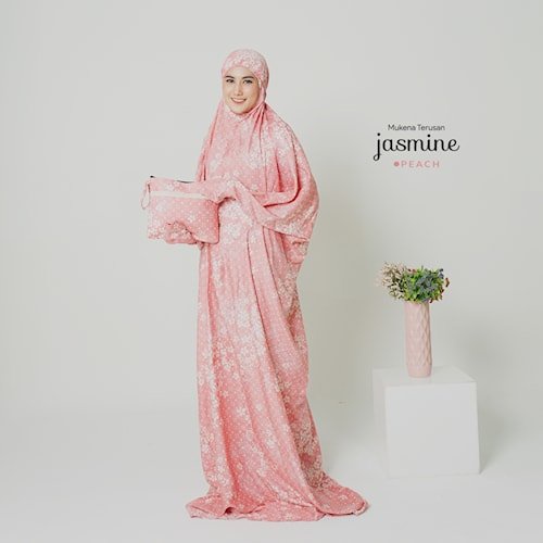 Mukena Terusan Dewasa Terbaru 2022 Rayon Bukan Bordir Jumbo Premium Bahan Adem Murah Khadijah Lengan