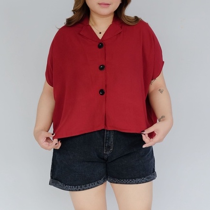 ARENA - Oversize Kemeja Wanita Motif