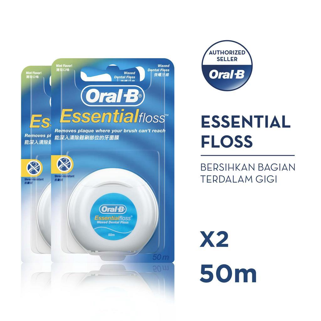 Oral-B Essential Floss - Benang Gigi untuk Kebersihan Gigi Optimal