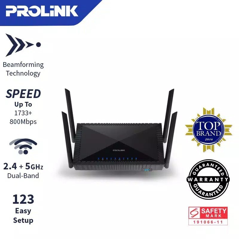 PROLINK PRC2401U Wireless AC2600 MU-MIMO Dual Band Gigabit Router