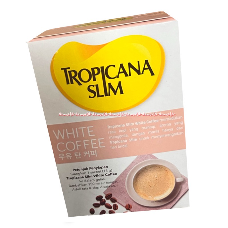 Tropicana Slim White Coffee 4sachet Kopi Putih Tropicana Low Sugar Rendah Gula Untuk Penderita Diabetes Diabet White Coffee Whitecofee Kofie Cofee TS