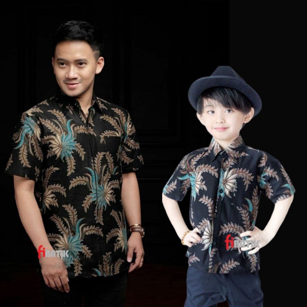 Baju Batik Anak Laki-laki Lengan Pendek Bahan Katun Adem Dan Nyaman Dipakai Anak Cocok Buat Acara