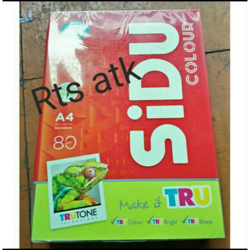 

Kertas warna siDu it 321 cyber hp green size.A4.80gsm