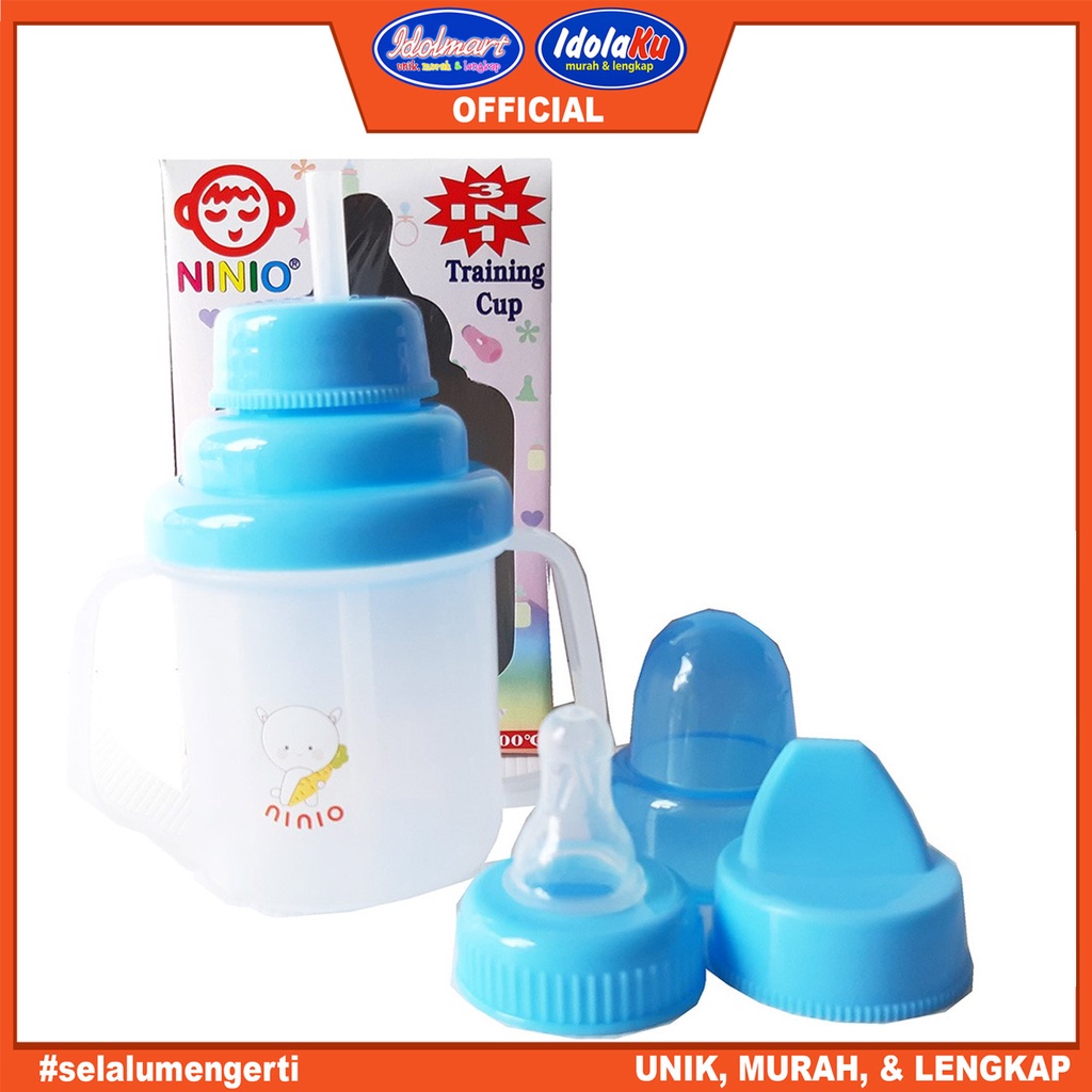 IDOLMART Baby training 3 in 1 cup ninio / Gelas Minum Bayi Surabaya