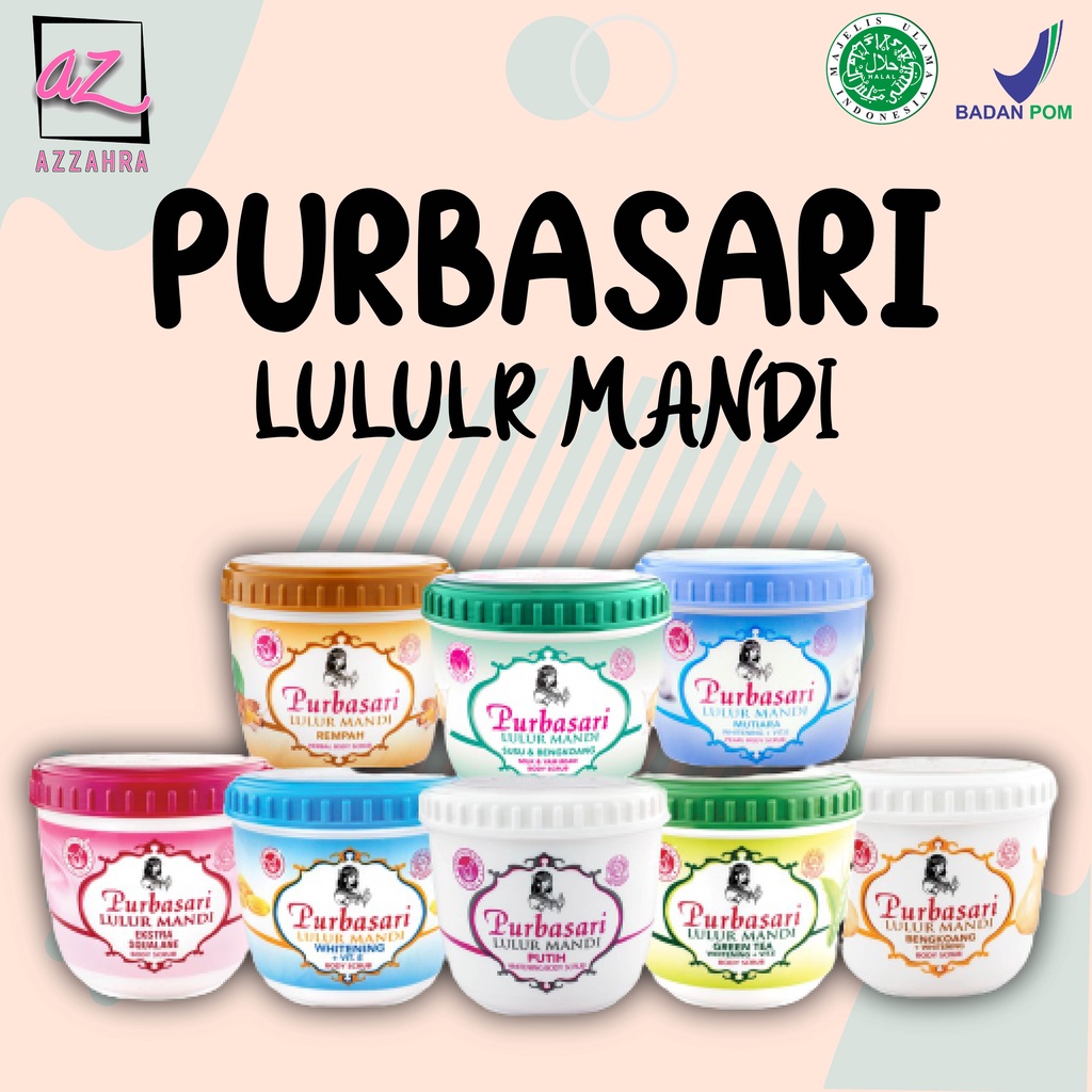 PURBASARI Lulur Mandi 100gr 200gr | Body Scrub | Lulur Mandi