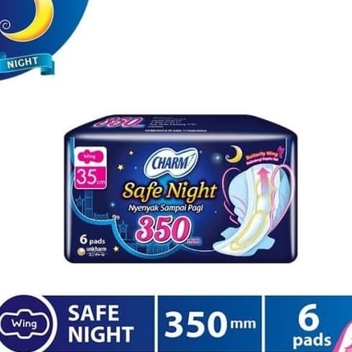 Charm Safe Night Wing 35cm 6 Pads