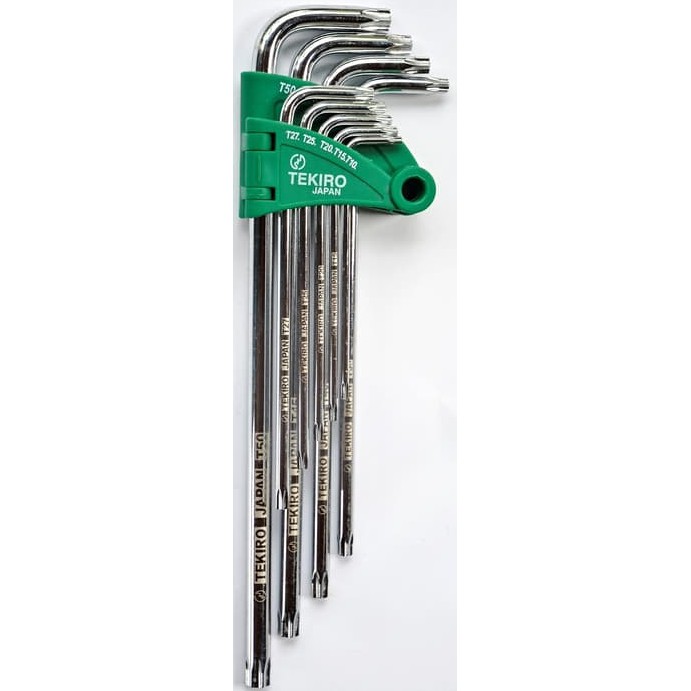 Tekiro Kunci L Bintang Set 9 Pcs Tanpa Lubang - Kunci L Bintang Set 9 Pcs Tekiro Original