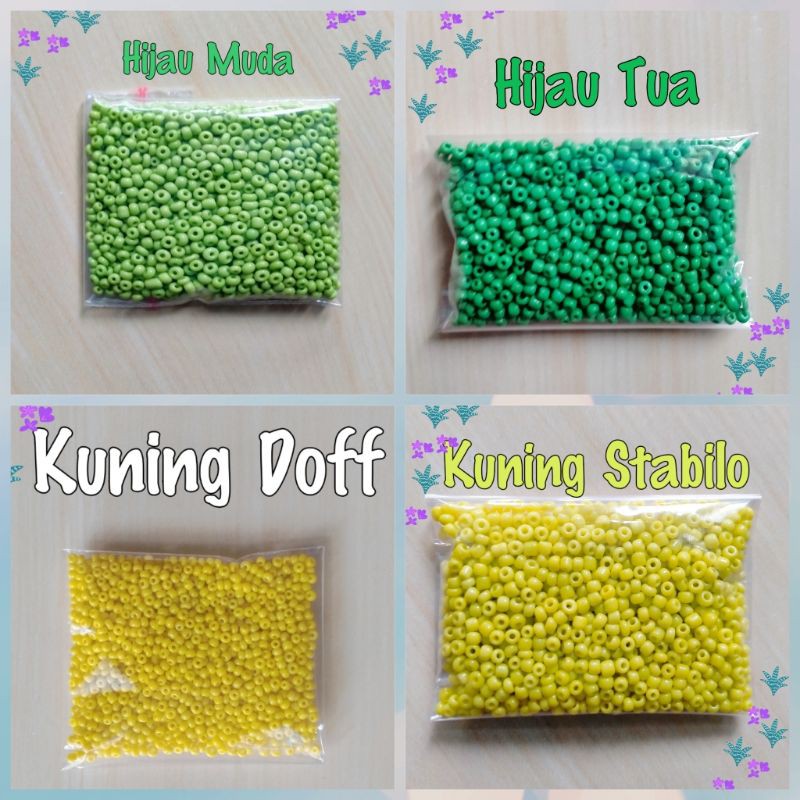 Mote Manik Payet Pasir Doff Ukuran 11/0 - 2mm ( 10 Gram )