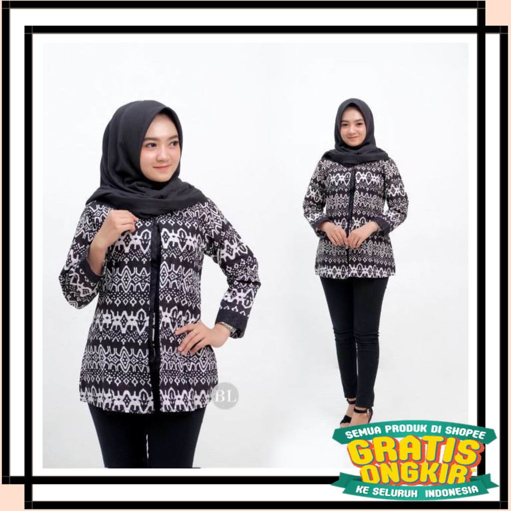 ASLI SEMARANG MODEL BARU PEKALONGAN / Atasan Batik Wanita Batik Kerja Kantor