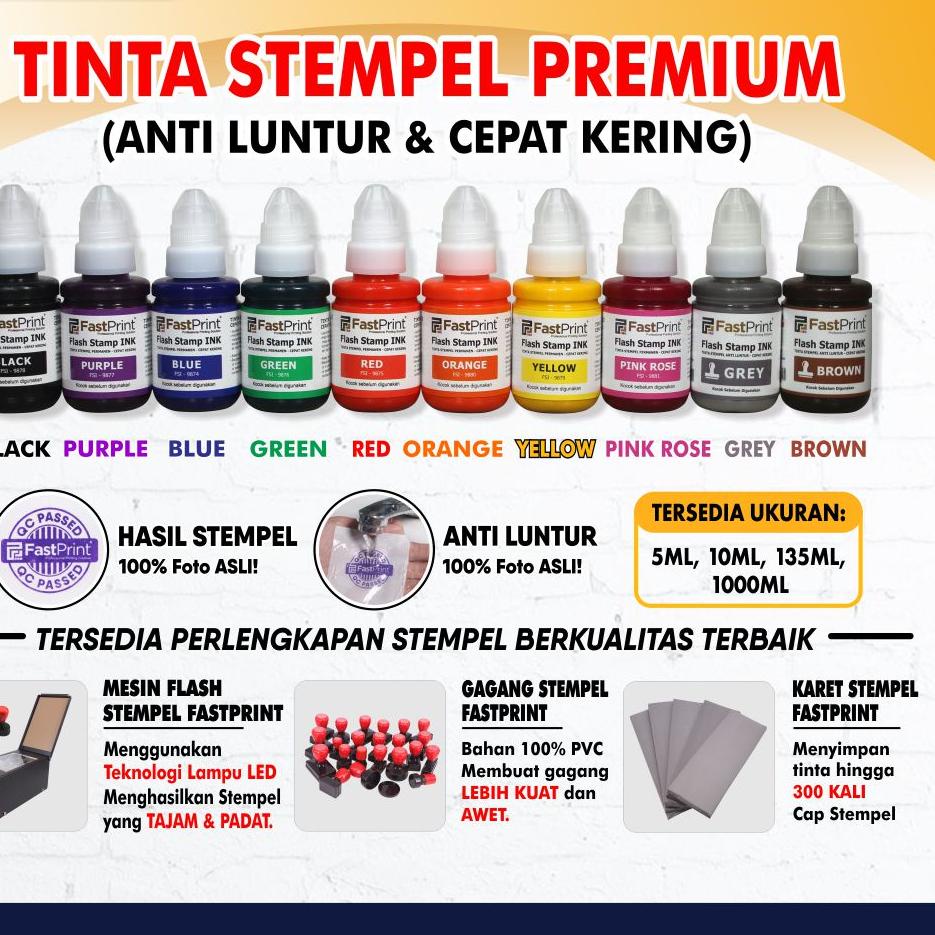 

Fast Print Tinta Stempel Flash 135 ML ,.