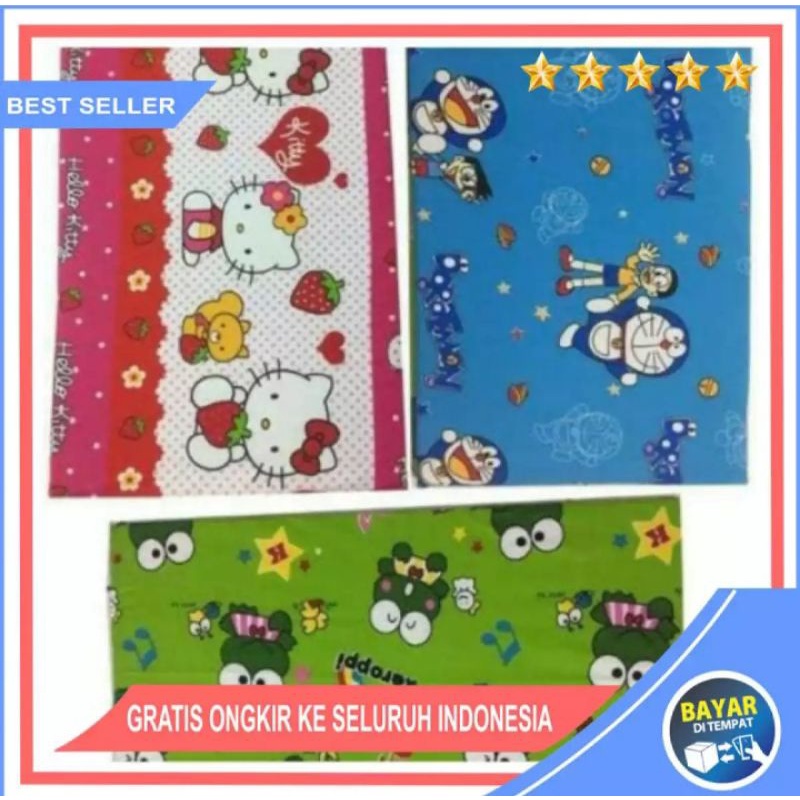 Alas Strika Tilam Gosok Katun Polimikro Karakter Murah